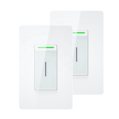 China US Standard Smart Home 3 Way Touch Wall Lamp Switch wifi tucoh 3 way switch work with Google for sale