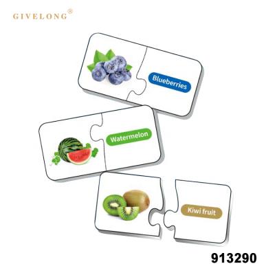 China Eco-friendly material improve intelligence diy puzzle toys fruit puzzle for sale for sale