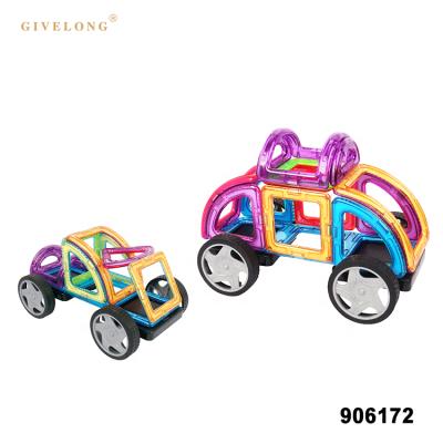 China Eco-friendly 3d car material smart diy magnetic kids toys building blocks for sale