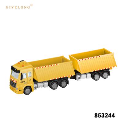 China 1/46 Simulation Model Engineering Vehicle Model Pull Back Toy Truck Metal For Sale for sale