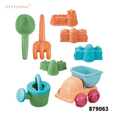 China Environmental Friendly Kids Sand Mold Play Truck Beach Educational Toys Set On Sale for sale