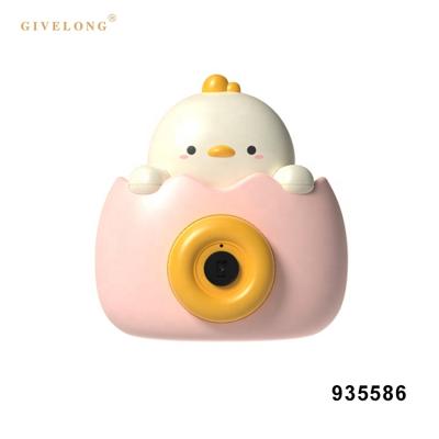 China Cute Environmental Friendly Cartoon Style Bubble Camera Toy With Lights Music for sale