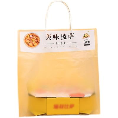 China Custom Clear Plastic Safety Packaging Bags Pizza Delivery Bag For Food Packaging for sale