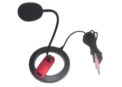 China Professional ABS PC Desktop Microphone / Black Computer Desktop Microphone for sale