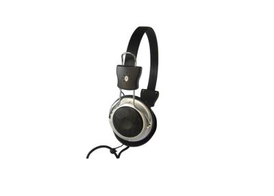 China OEM Black HI FI Stereo Headphones , 2.5m Cord Overhead Wired Stereo Headphones for sale