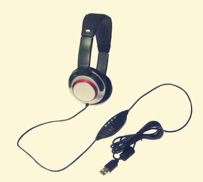 China Smartphones Plug USB Stereo Headset With Mic Volume Control Function for sale