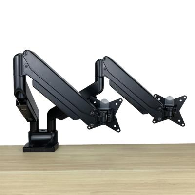 China Vital Computer Laptop Aluminum Stand Fully Adjust Dual Monitor Arm for sale