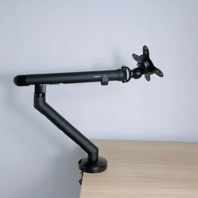 China Hot Selling Aluminuim Aluminum Screen Rotation Spring Adjustable Single Arm Computer Monitor Stand for sale