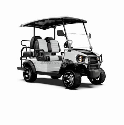 China 2023 Hot Sale 2+2 Seater High Quality Club Car Electric Golf Cart With 215/35-12 Lithium Battery for sale