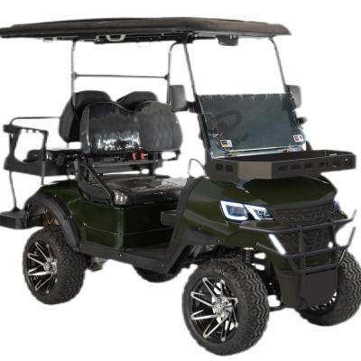 China Custom 3.5/4/5/7kw & 48/60/72V Lead Acid Lithium Battery 2 4 6 Seat Aluminum Golf Cart 12x7 Rim & Tire 23.5*10.5-12 for sale