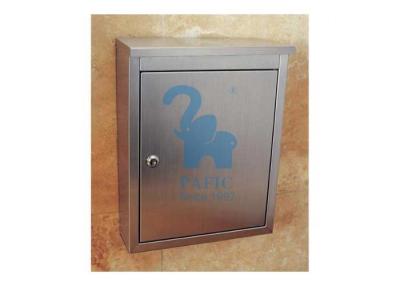 China Small Square Stainless Steel Letter Boxes , Stainless Steel Mailbox For Post Office for sale