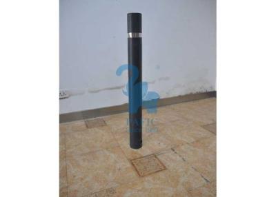 China Durable Black Steel Pipe Fence Posts , Steel Railing Posts For The Roads for sale