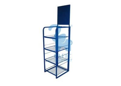 China Strong Vertical Metal Display Racks And Shelves For Merchandising Shop for sale