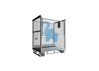 China Durable Metal Wire Container Storage Cages , Large Capacity Supermarket Roll Cages for sale