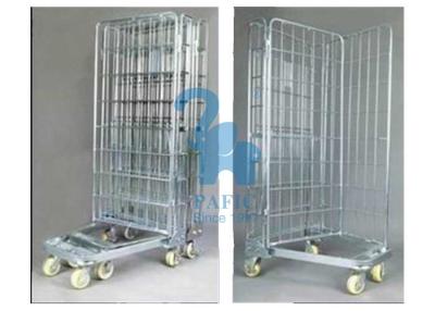 China Galvanized Wire Mesh Security Cage , Turn Over Type Rolling Security Cage for sale