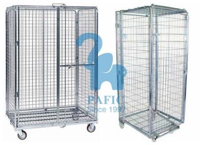 China 5pcs Wire Mesh Enclosures Delivery Roll Cages Power Coated Surface for sale