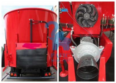 China Supersize Cattle Feed Mixer Truck , Supreme Livestock Feed Mixer With 8pcs Tyres for sale