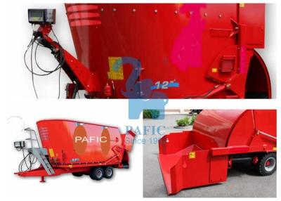 China Hay Grinder Mixer Feed Trailer With Auger And Electronic Weighting System for sale