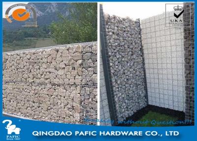 China Iron Wire Steel Gabion Baskets , φ4,5mm Wire Cages For Landscaping for sale