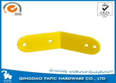 China Yellow Powder Coated Steel Frame Metal Post Brackets For Monkey Bar for sale