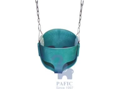 China Outdoor Garden Toddler Bucket Swing With Chain / High Rest Back Eco-Friendly for sale