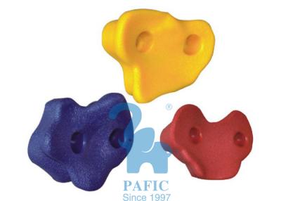 China A B C Shaped Plastic Rock for Wooden Climbing Wall Red / Yellow / Blue for sale