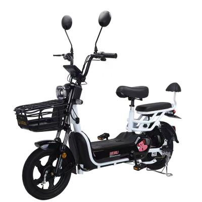 China 2023 Steel Cover Cheap Price Frame+Plastic Electric Bike With Lead Acid Batteries /electric push e electronic bikes/china hot sale bicycles for SA for sale