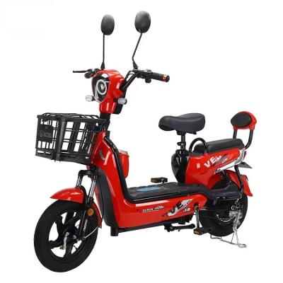 China Free Shipping 2023 Steel Frame+Plastic Cover China Electric Scooter 14 Inch Cheap Chinese Electric Bike Classic Design Electric Bike for sale