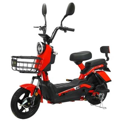 China Hot 2023 Steel Electric Bike 350W Lithium Battery Electric Bike Frame+Plastic Cover New Style City e Bike for sale