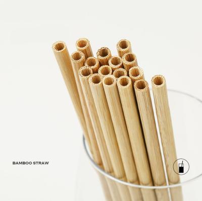 China BAMBOO Wholesale High Quality Eco Friendly Hot Sell Drinking Straw  Logo Customized Natural Bamboo Disposable Straw for sale