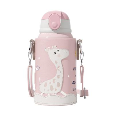 China Sustainable Kids Insulated Water Bottle Thermos Vacuum Sippy Cups Custom Double Wall Stainless Steel Tumbler Bottle For Children for sale