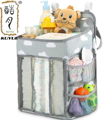 China KUYUE Baby Bath Amenities Sustainable Storage Basket Hanging Basket, Diaper Organizer for sale