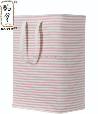 China KUYUE Extra Large PE 72L Collapsible Freestanding Laundry Hamper Collapsible Laundry Hamper with Easy Carry Extended Handles for Clothes Play for sale