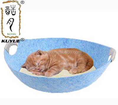 China KUYUE travel felt flat animal nest, can be used in all seasons, washable box cat and dog bed for sale