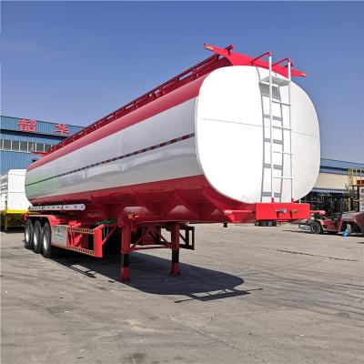 China Waste Oil Truck Trailer 3 Axle 40000 42000 45000 Liter Fuel Tanker Trailer for sale