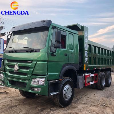 China 375hp Howo Dump Truck 6x4 10 Wheels Used Dump Truck Dump Trucks 5400*2300*1500 for sale