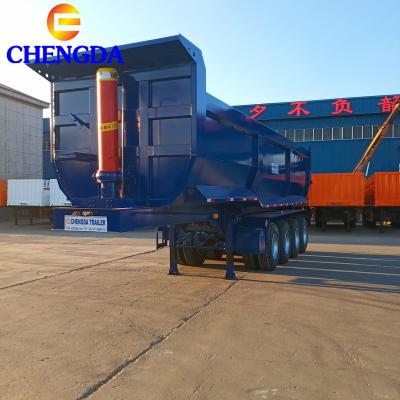 China Truck Trailer Factory Price 3 Axle 60T Tipping Dumper Truck Trailer Tipper Truck Dump Semi Trailer for sale