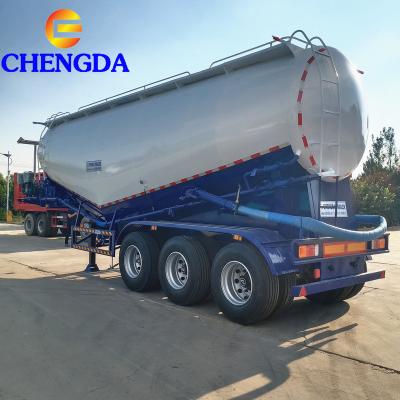 China Truck Trailer 3 Axle Dry Bulk Powder 40CBM Cement Tank Bulk Cement Trailer for sale