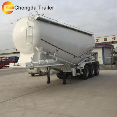 China Bulk Truck Trailer 3 Axles 40ton Cement Tank Trailer For Sale In Uzbekistan for sale