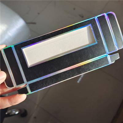 China 2022 OEM Luxury Recyclable Luxury Custom UV Printing Lip Gloss Box Perfume Lipstick Cosmetic Luminous Paper Boxes For Packaging for sale