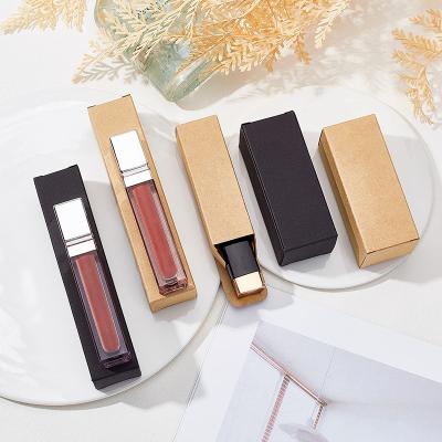 China Biodegradable Customize Small Lipstick Paper Cosmetic Box Box Boxes For Packiging Makeup Kraft Paperboard Cardboard Eyeshadow Lipstick Tubes With Logo for sale