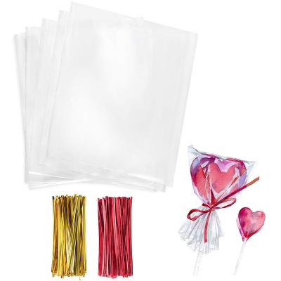 China Small Packaging Recyclable Custom Clear Plastic Bag For Clear Christmas Candy Chocolate Dessert Treat Bags Opp Cellophane Bag for sale