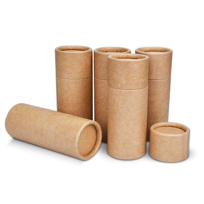 China Eco-friendly Lipstick Tubes Lip Balm Cylinder Packaging Paper Tube Cosmetic Packaging Biodegradable Custom Paper Botes Biodegradable for sale