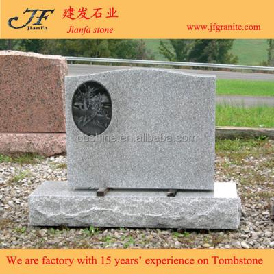 China cheap american white granite headstone and straight headstone for sale