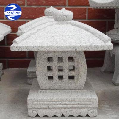 China Japanese Gray Granite Stone Lanterns Decoration Outdoor Small With Handmade for sale