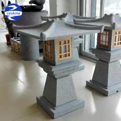 China Outdoor Decoration Japanese Garden Stone Led Lanterns for sale