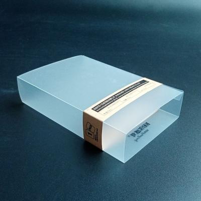 China Recyclable PP Printed Match Black Packing Box , Underwear Packing Frosted Box for sale