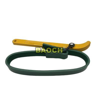 China Universal Adjustable Automatic Oil Filter Belt Strap Wrench Machinery Oil Filter Belt Strap Wrench Machinery Thicken for sale