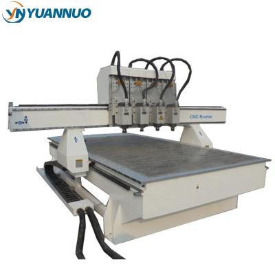 China Hotels 4 Axis Multi Head Wood Carving Router Machine for sale