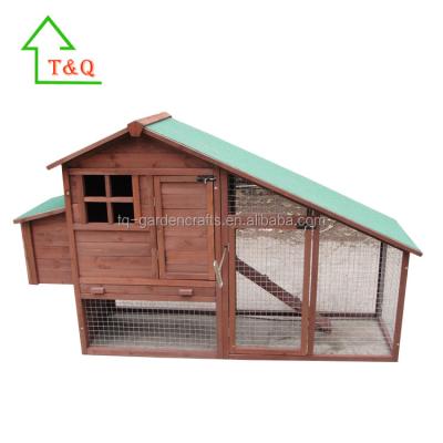 China Hen House Chicken Coop With Additional Run Of Viable Wooden Poultry for sale